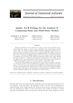 mstate - Journal of Statistical Software