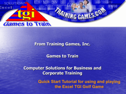 Golf Quick Start - Training