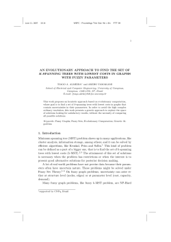 AN EVOLUTIONARY APPROACH TO FIND THE - DComp