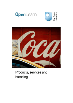 Products, services and branding