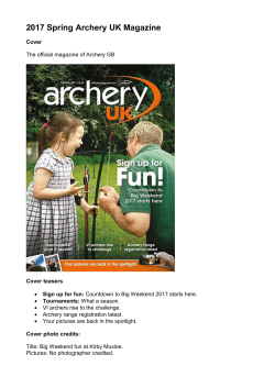 2017 Spring Archery UK Magazine