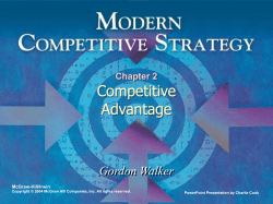 Modern Competitive Strategy 1e