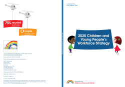 2020 Children and Young People`s Workforce Strategy