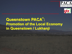 Local economic development