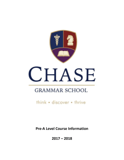 Pre A Level Course Booklet