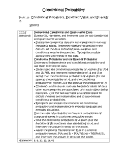 Conditional Probability