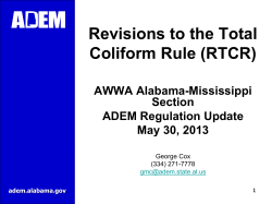 Slide 1 - Alabama-Mississippi Section AWWA