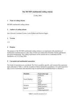 The MUMIN multimodal coding scheme