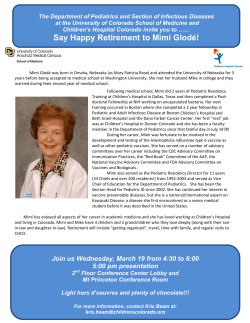 Say Happy Retirement to Mimi Glod&eacute;!