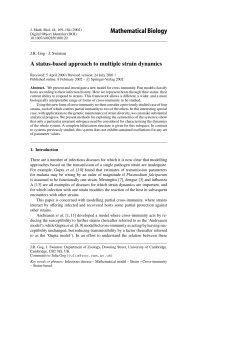 Mathematical Biology