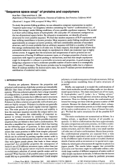 "Sequence space soup" of proteins and copolymers