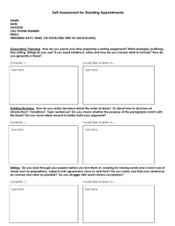 self-assessment form - Lake Forest College