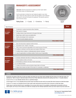 manager`s assessment