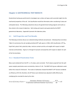 Chapter 4: GEOTECHNICAL TEST RESULTS