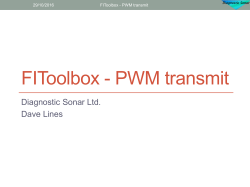 PWM transmit on FIToolbox