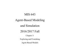 Extending and Expending ABMs