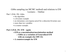 Gibbs sampling (an MCMC method) and relations to EM