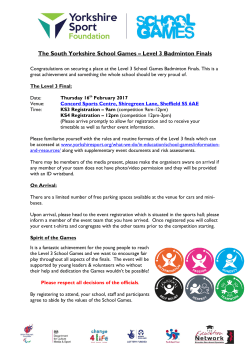 Level 3 Badminton Finals