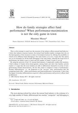 How do family strategies affect fund performance?