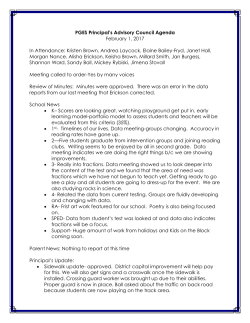 February Minutes - Poplar Grove Elementary