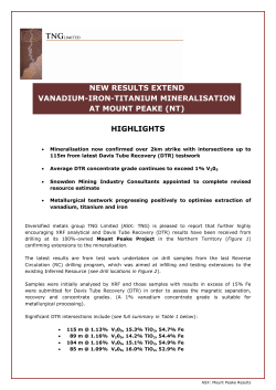 new results extend vanadium-iron-titanium