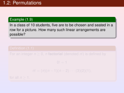 1.2: Permutations