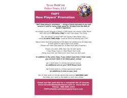 New Player promotion flier single page flier.pub
