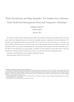 Trade Liberalization and Wage Inequality: New