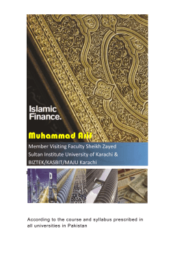 these modes of financing are termed as SHIRKAH