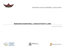 MANDURAH BASKETBALL ASSOCIATION INC