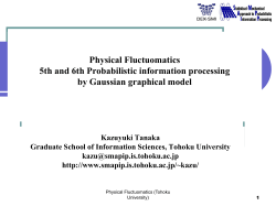 Physical Fluctuomatics / Applied Stochastic