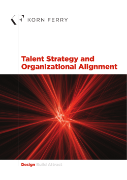 Talent Strategy and Organizational Alignment