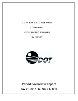 Construction Report - Oklahoma Department of Transportation