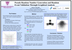 Pseudo Random Number Generation and Random Event Validation