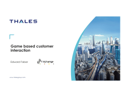 Game based customer interaction