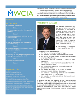 MWCIA News - 3rd Quarter 2016