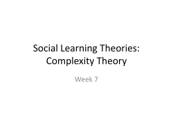 Social Learning Theories: Activity Theory