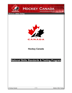 Course Objective - Dauphin Minor Hockey