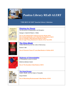 Panitza Library REaD ALERT