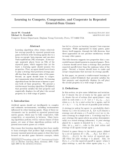 Learning to Compete, Compromise, and Cooperate in Repeated