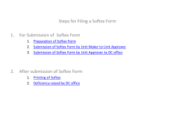 Printing of Softex Deficiency raised by DC office