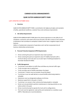 carrier access arrangements qube outer harbour empty park