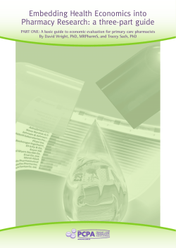 Embedding Health Economics into Pharmacy Research: a three