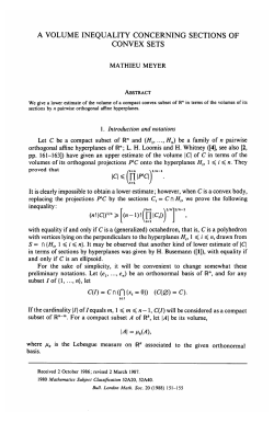 a volume inequality concerning sections of convex sets