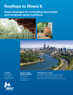 NRDC: Rooftops to Rivers II - Green strategies for controlling