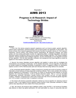 Keynote Address 1: Progress in AI Research: Impact of