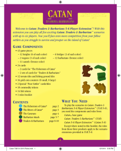 1 GAME COMPONENTS CONTENTS WHAT YOU NEED