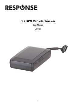 GPS TRACKER USER MANUAL