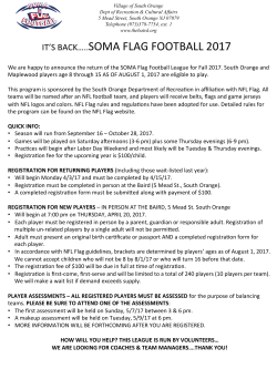 soma flag football 2017 - South Orange Maplewood School District