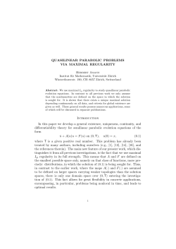 QUASILINEAR PARABOLIC PROBLEMS VIA MAXIMAL